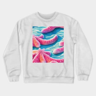 Pink Sea Star Crewneck Sweatshirt